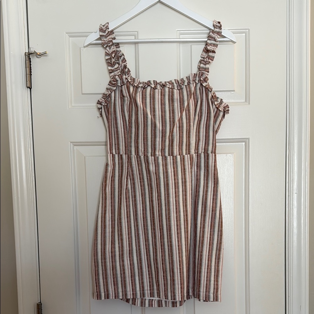 Striped Ruffle Dress